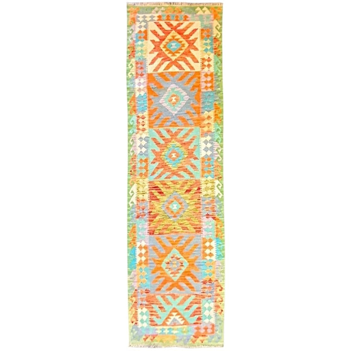 Colorful Bohemian Kilim - Size: 9.11 x 2.8 (Runner) - Imam Carpets - Online Shop