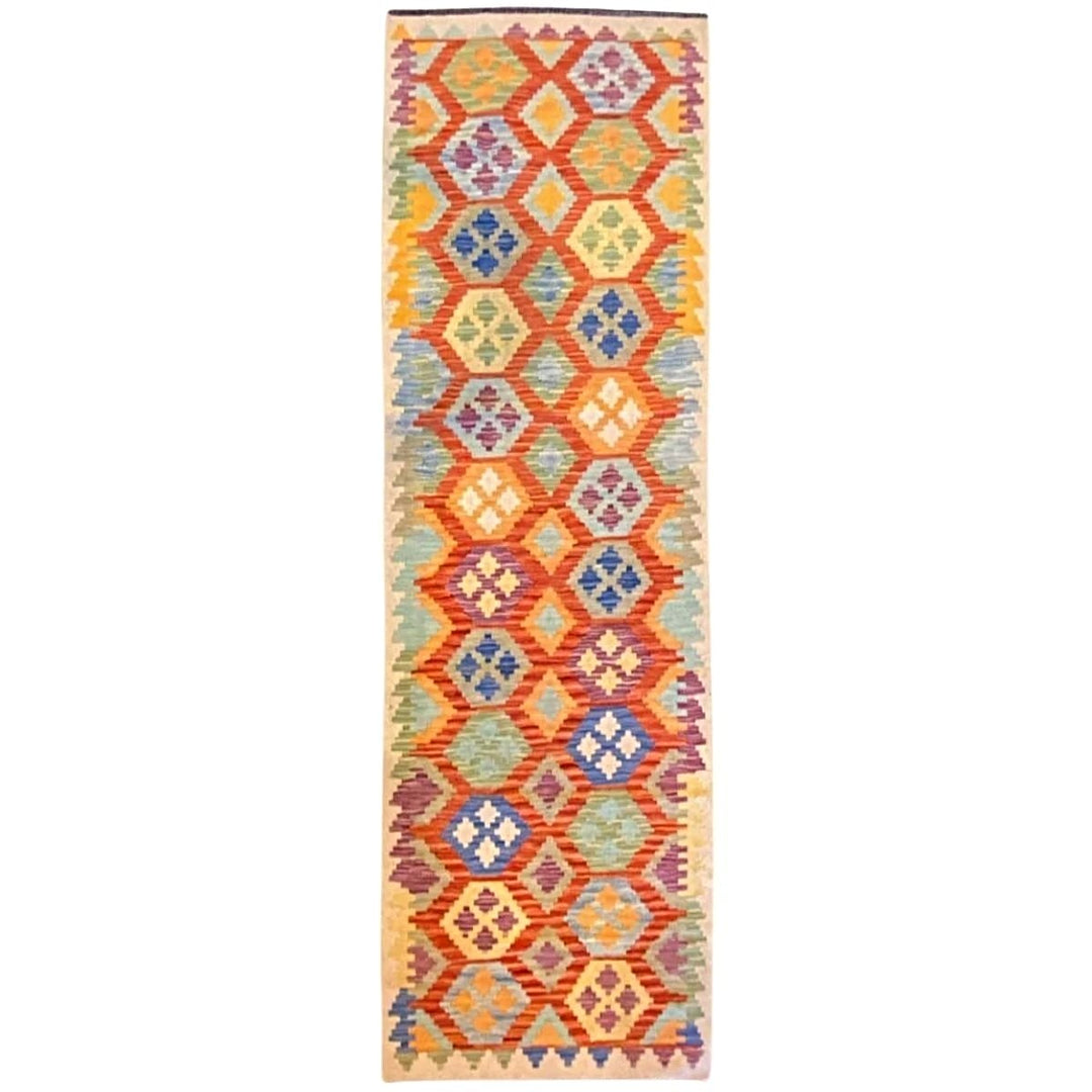 Colorful Bohemian Kilim - Size: 9.9 x 2.8 (Runner) - Imam Carpets - Online Shop