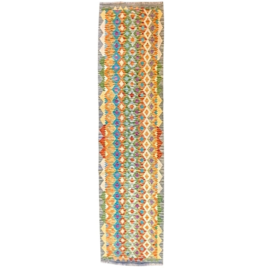 Colorful Bohemian Kilim - Size: 9.9 x 2.8 (Runner) - Imam Carpets - Online Shop