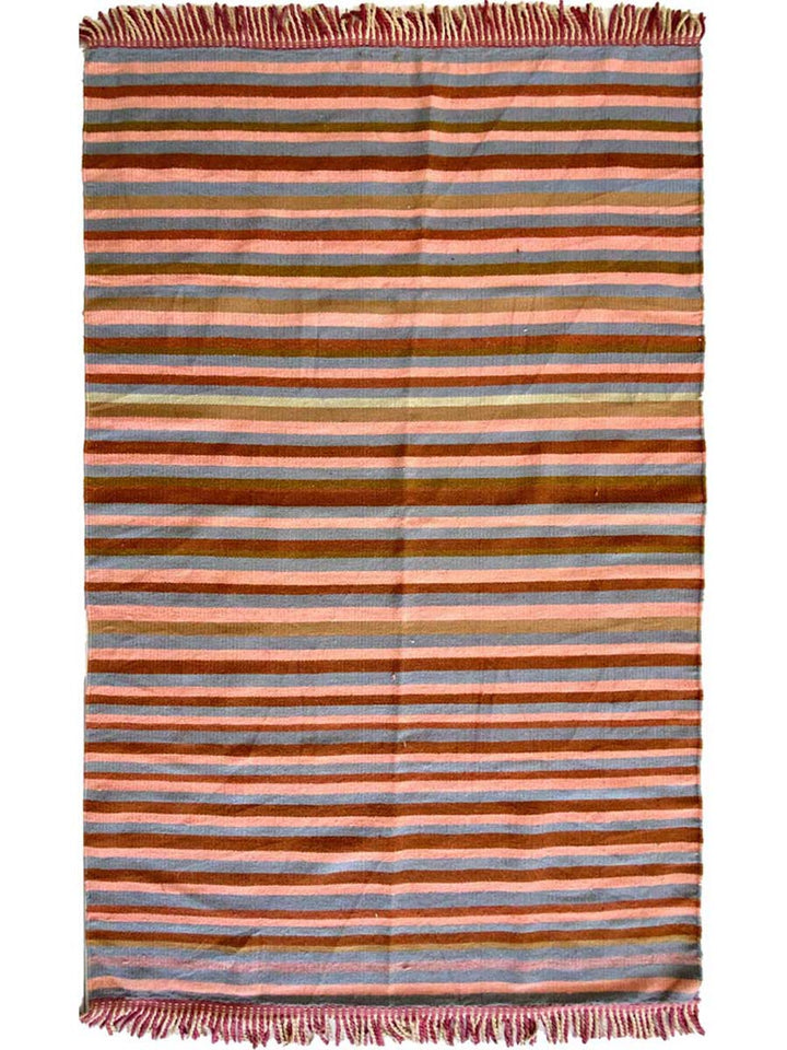 Colorful Stripe Rug - Size: 6.4 x 4 - Imam Carpet Co