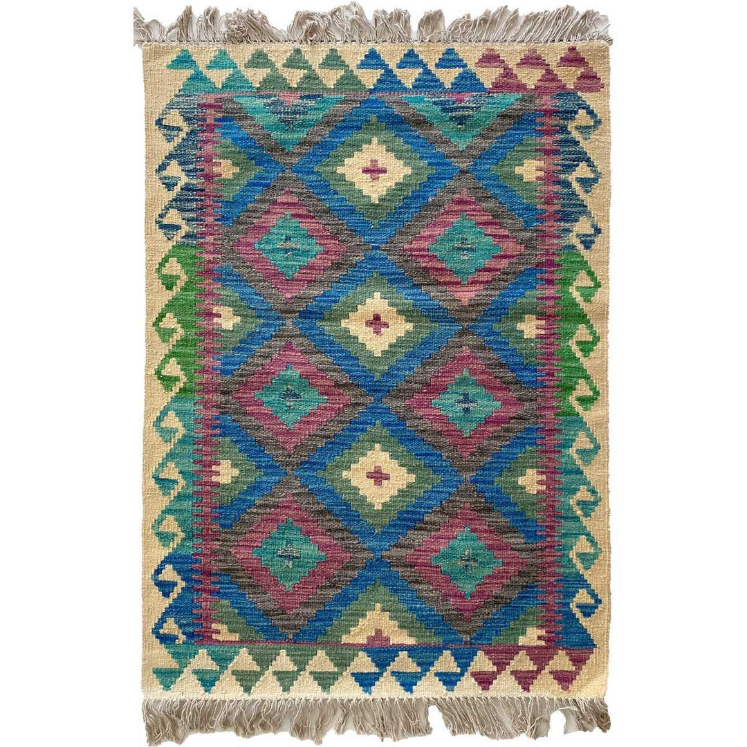 Colourful Afghani Chobi Kilim - Size: 4 x 2.10 - Imam Carpet Co. Home