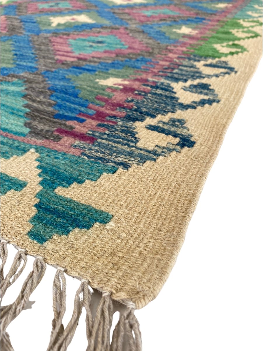 Colourful Afghani Chobi Kilim - Size: 4 x 2.10 - Imam Carpet Co. Home