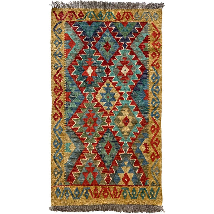 Colourful Afghani Chobi Kilim - Size: 4 x 2.10 - Imam Carpet Co. Home