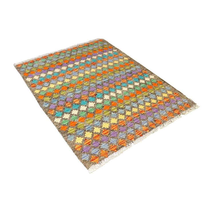 Colourful Bohemian Kilim - Size: 4.6 x 3.5 - Imam Carpets - Online Shop