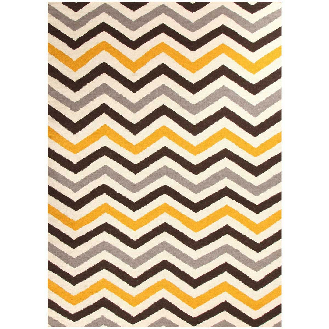 Colourful Zig Zag Rug - Size: 7.6 x 5 - Imam Carpets Online Store