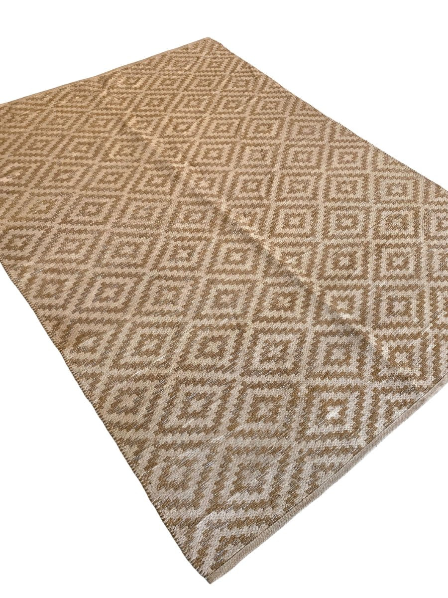 Diamond Flatweave Rug - Size: 7.2 x 5.3 - Imam Carpet Co. Home