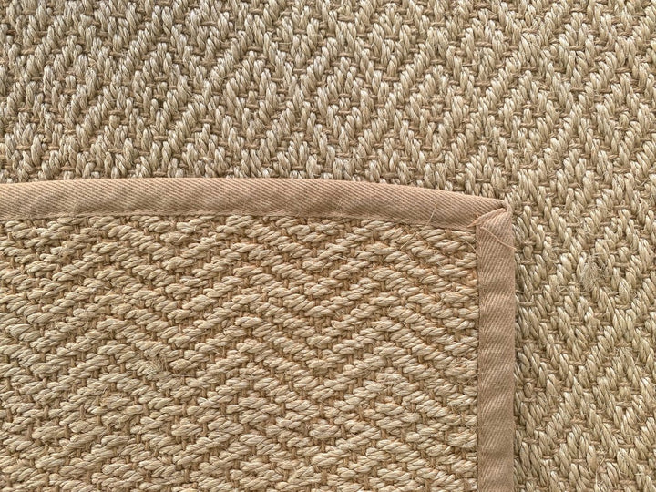 Diamond Patterned Sisal Rug - Size: 9.8 x 6.5 - Imam Carpets - Online Shop