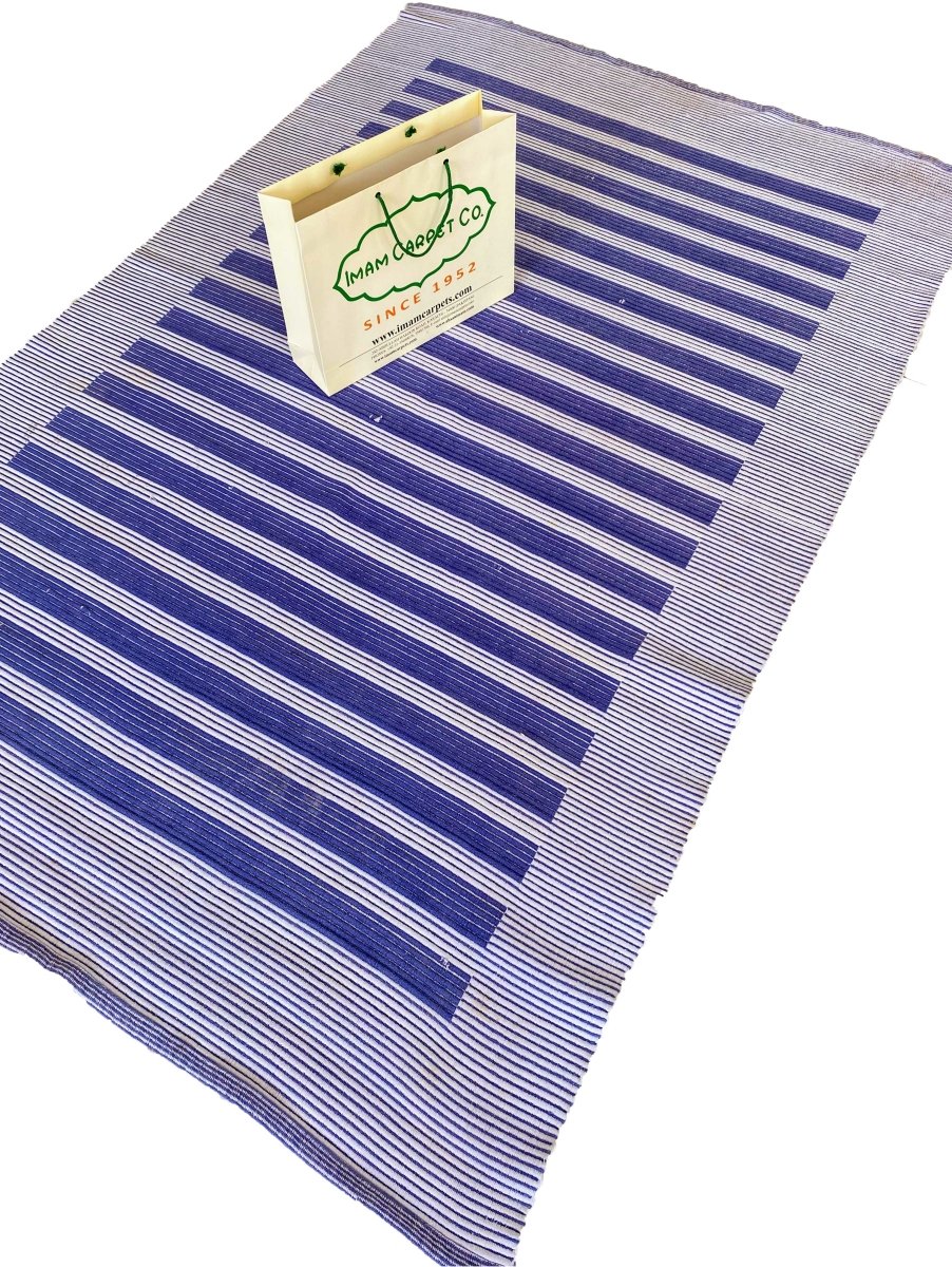 Dual Blue Rug - Size: 6.11 x 4.5 - Imam Carpets Online Store