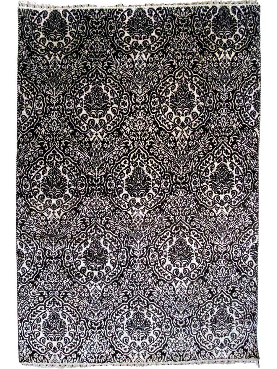 Floral Trellis Silk Rug - Size: 9.5 x 5.11 - Imam Carpet Co