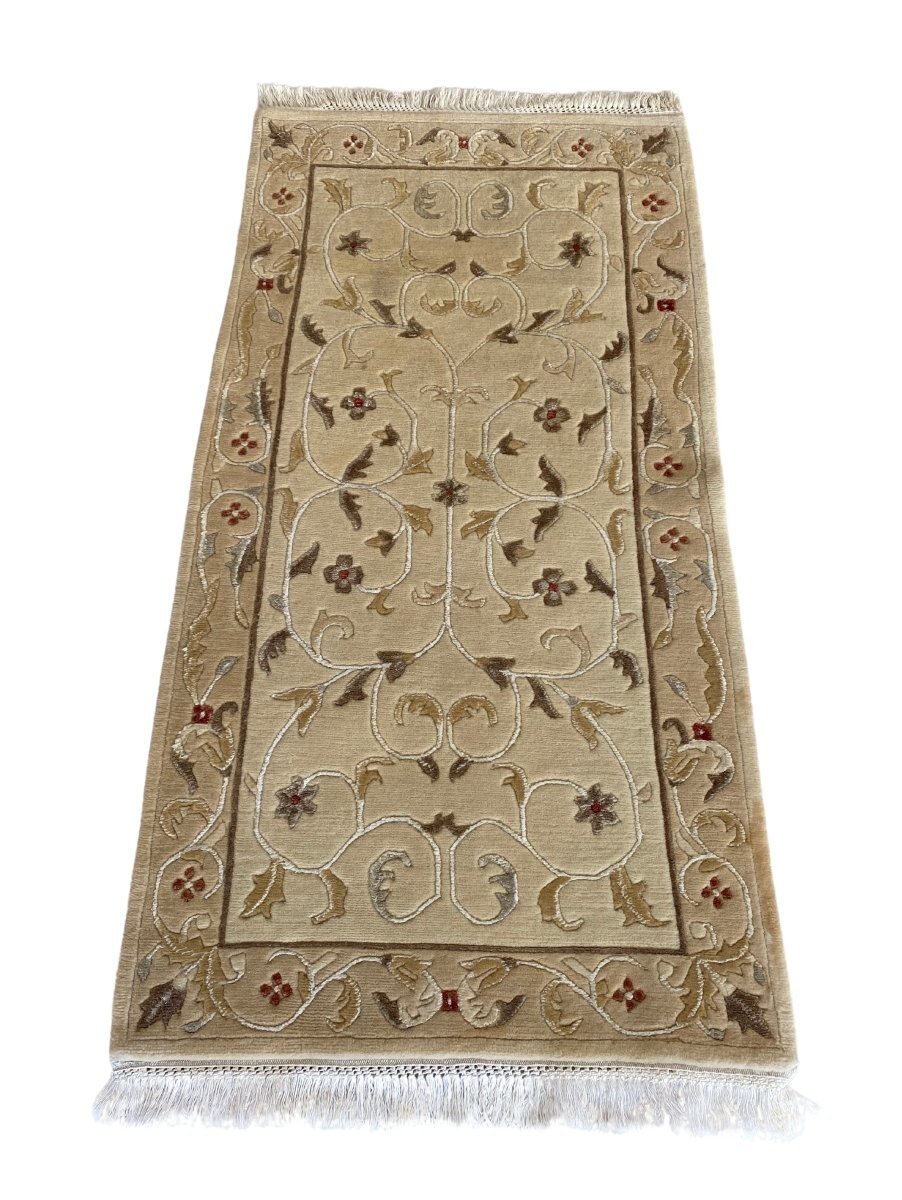 Gabbeh Silk Runner - Size: 4.8 x 2.5 - Imam Carpet Co. Home