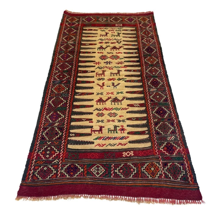 Jajum Sumak Kilim - Size: 5.5 x 2.11 - Imam Carpets - Online Shop