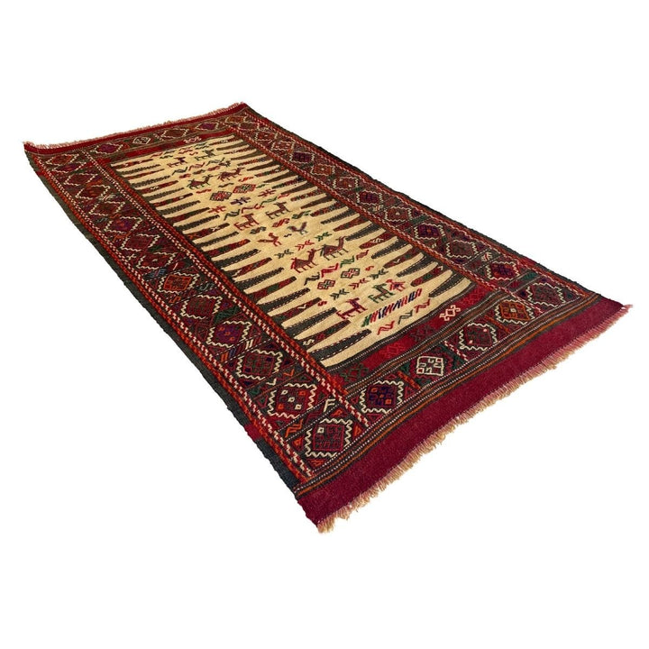 Jajum Sumak Kilim - Size: 5.5 x 2.11 - Imam Carpets - Online Shop