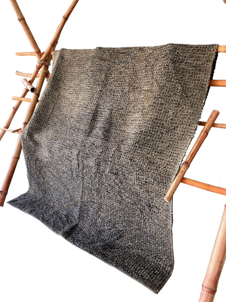 Jute & Wool Braided Rug - Size: 7 x 5.6 - Imam Carpet Co. Home