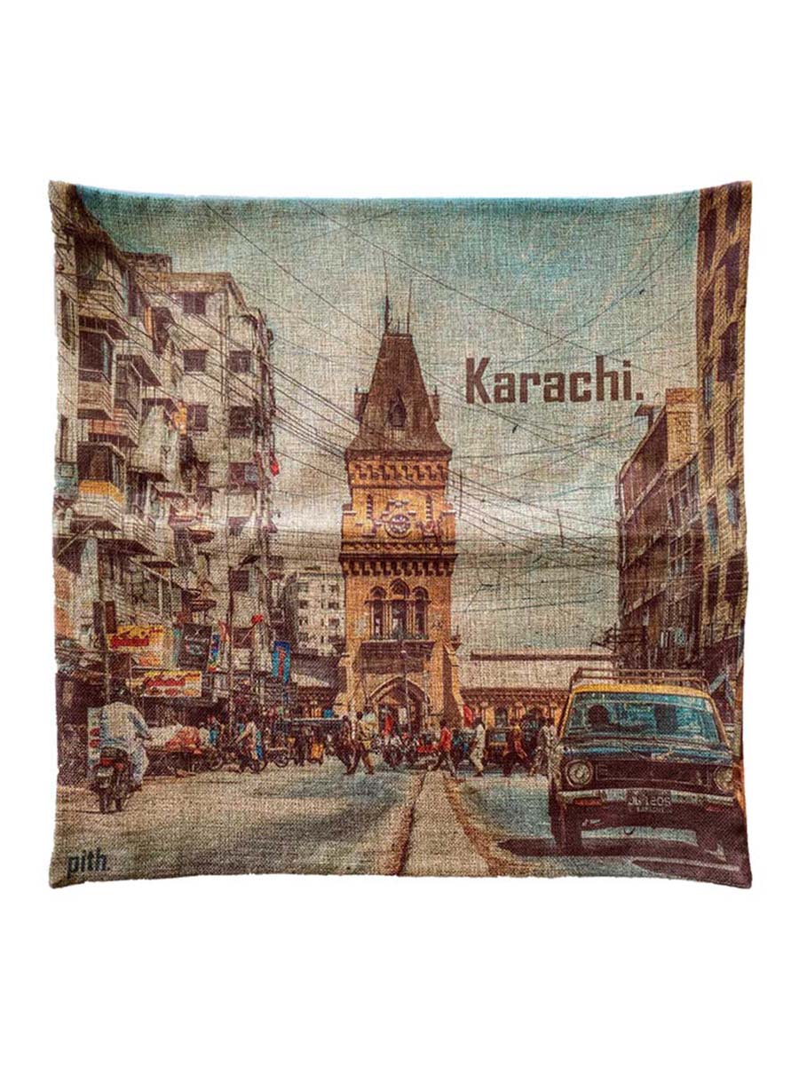 Karachi Cushion Cover - Size: 20 x 20 Inches - Imam Carpet Co