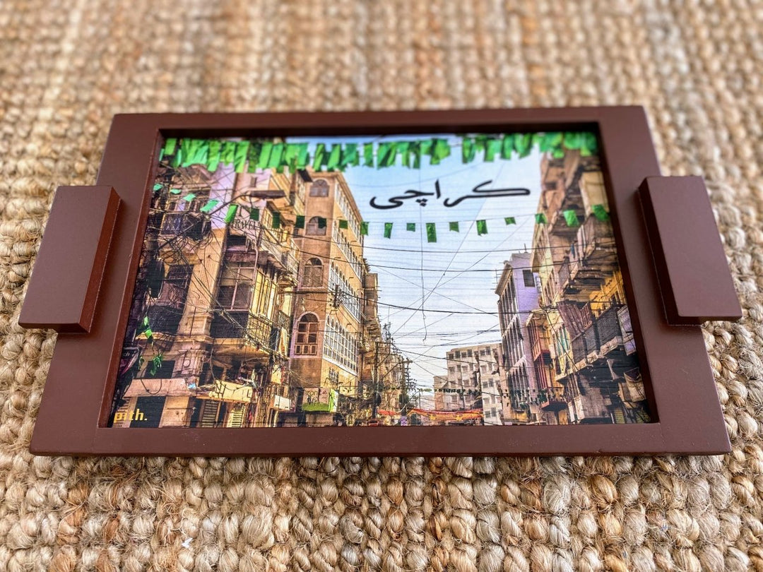 Karachi - Wooden Tray - Imam Carpets Online Store
