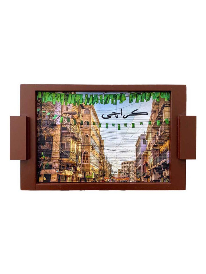 Karachi - Wooden Tray - Imam Carpet Co