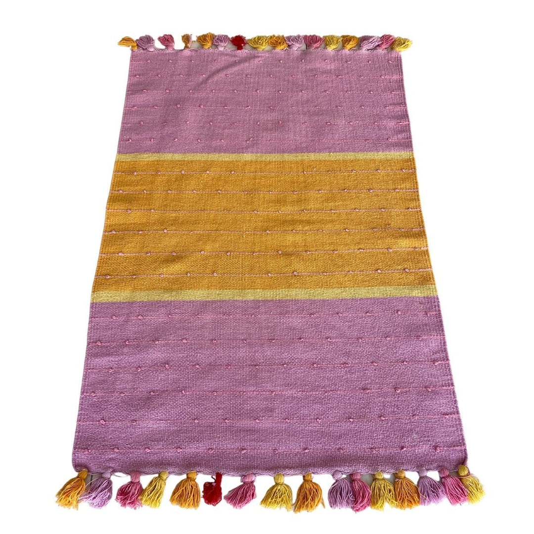 Kids Rug with tassels - Size: 4.6 x 2.1 - Imam Carpets - Online Shop