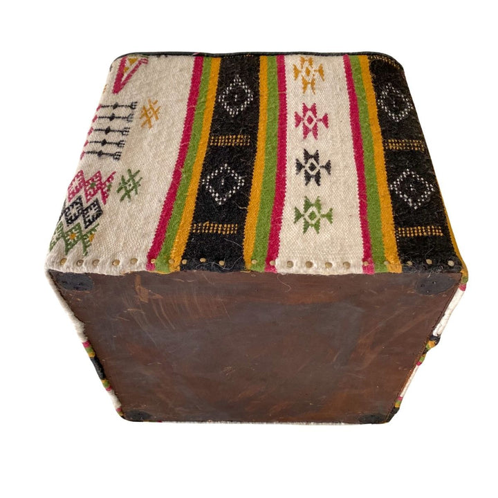 Kilim Ottoman - Size: 18'' x 15'' - Imam Carpets - Online Shop