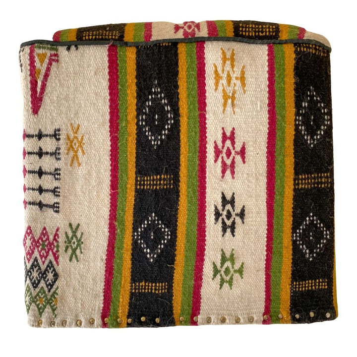 Kilim Ottoman - Size: 18'' x 15'' - Imam Carpets - Online Shop
