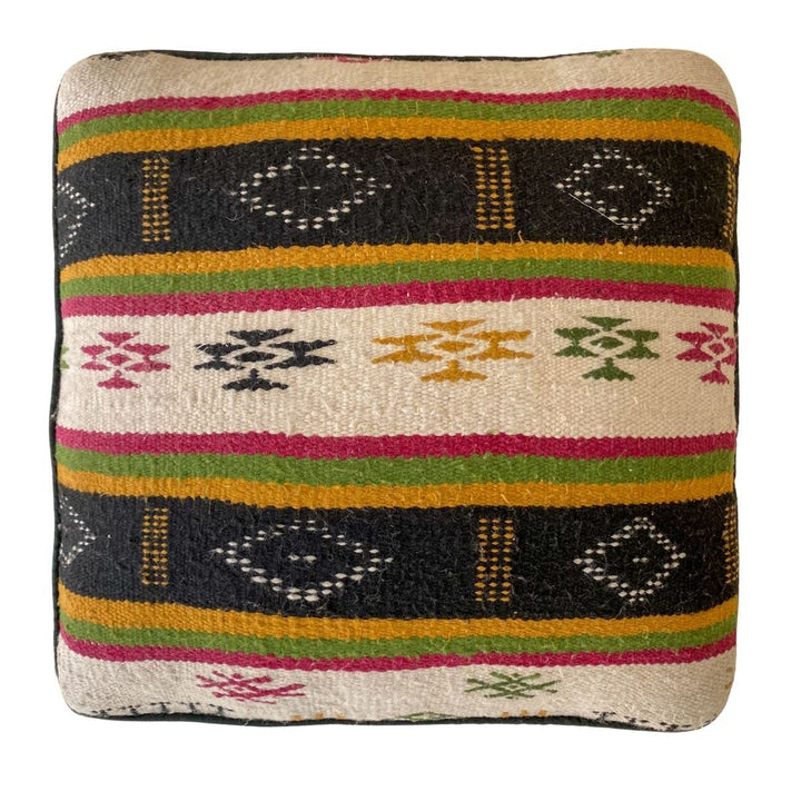 Kilim Ottoman - Size: 18'' x 15'' - Imam Carpets - Online Shop