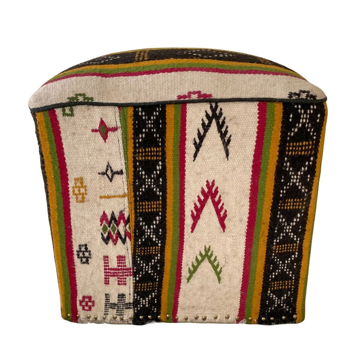 Kilim Ottoman - Size: 18'' x 15'' - Imam Carpets - Online Shop