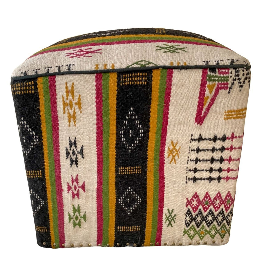 Kilim Ottoman - Size: 18'' x 15'' - Imam Carpets - Online Shop