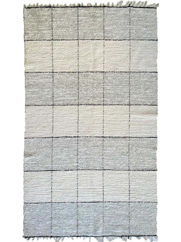 Modern Check Rug - Size: 7.11 x 5.2 - Imam Carpet Co