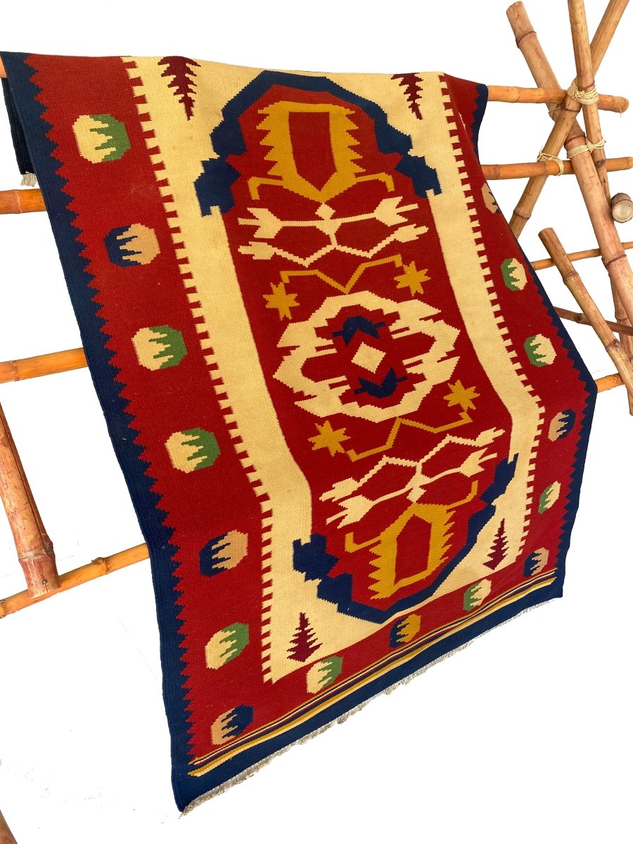Modern Turkish Kilim - Size: 5.11 x 3.11 - Imam Carpets - Online Shop