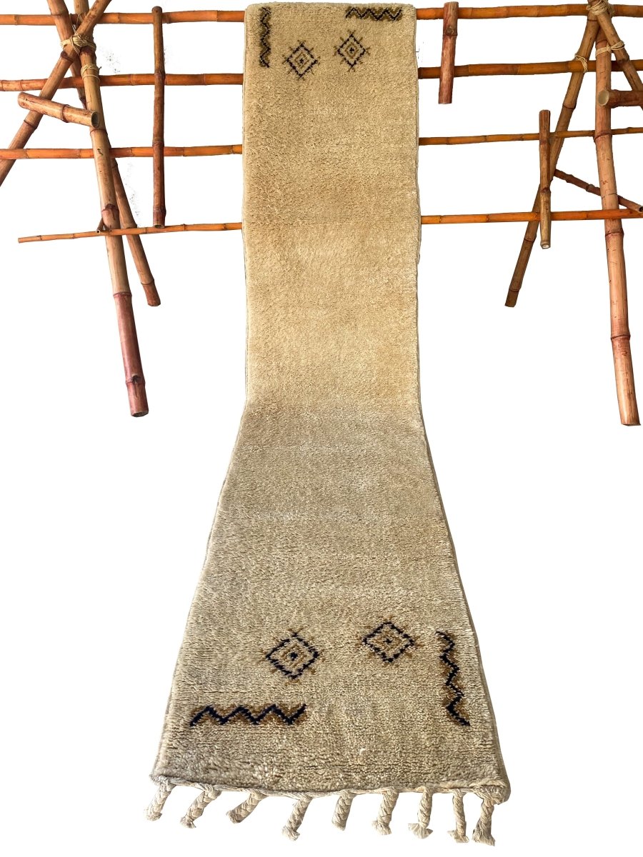 Moroccan Shag Rug - Size: 10.9 x 2.2 (Runner) - Imam Carpets - Online Shop