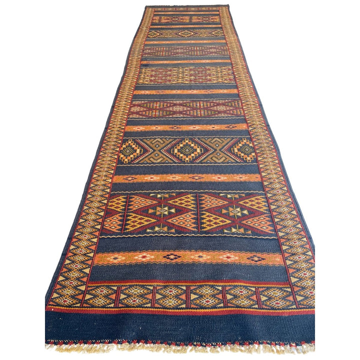 Moroccan Sumak Kilim - Size: 8.9 x 2.5 - Imam Carpets - Online Shop
