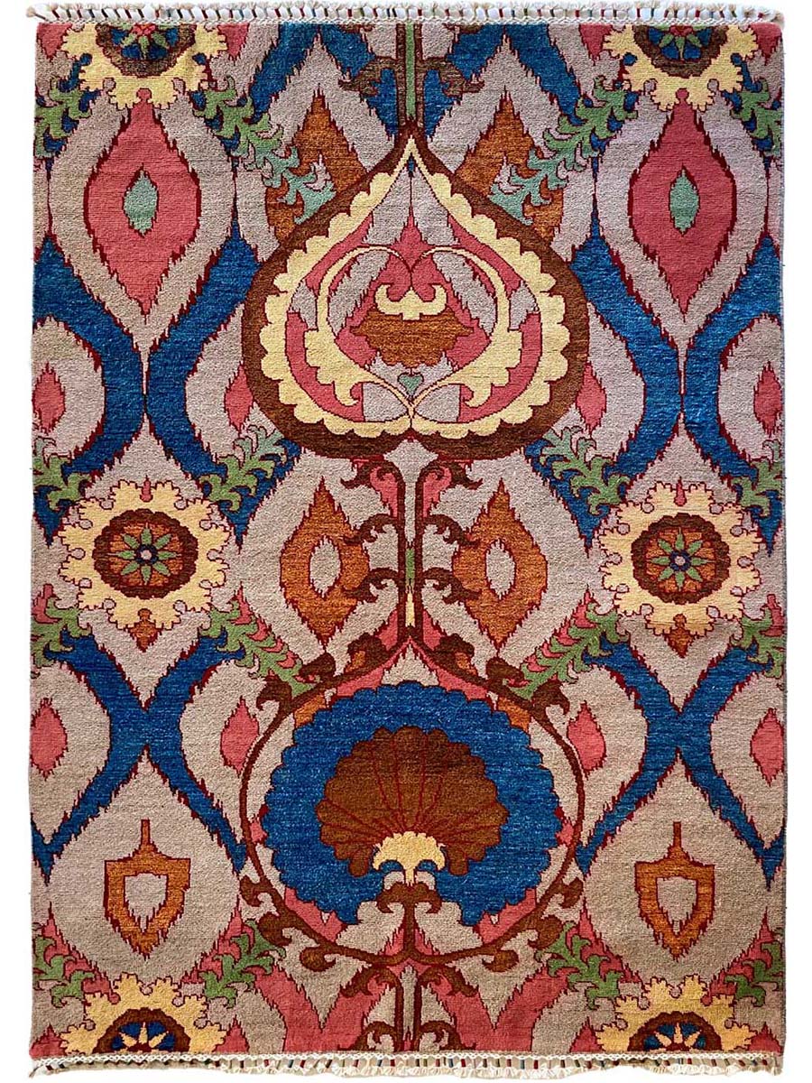 Multi Suzani Rug - Size: 8.1 x 5.4 - Imam Carpet Co