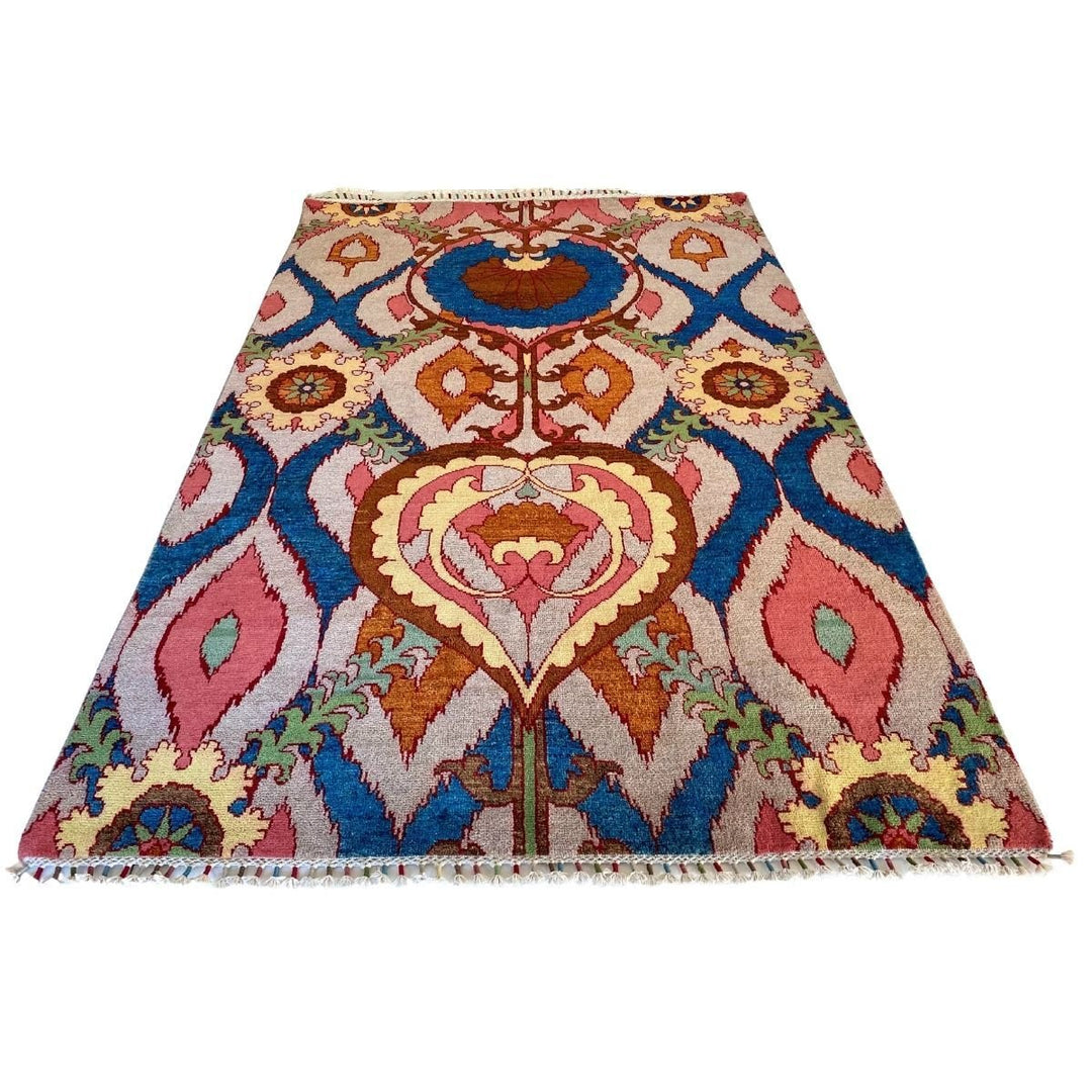 Multi Suzani Rug - Size: 8.1 x 5.4 - Imam Carpets - Online Shop