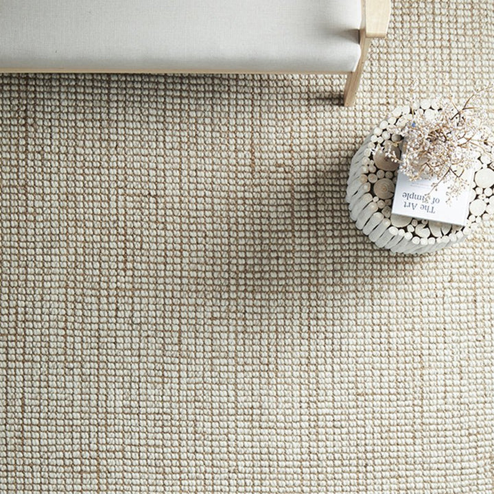 Natural Cream Braided Jute Rug - Size: 12.1 x 9 - Imam Carpets Online Store