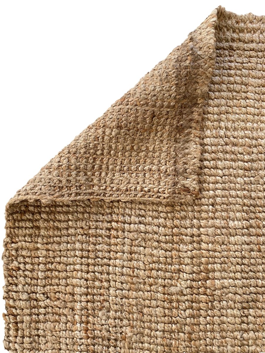 Natural Jute Rug - Size: 7.6 x 5 - Imam Carpets Online Store