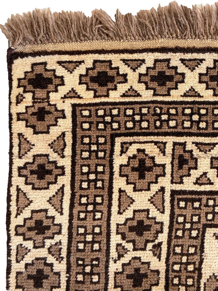 Natural Trellis Afghani Rug - Size: 8.8 x 5.2 - Imam Carpets Online Store