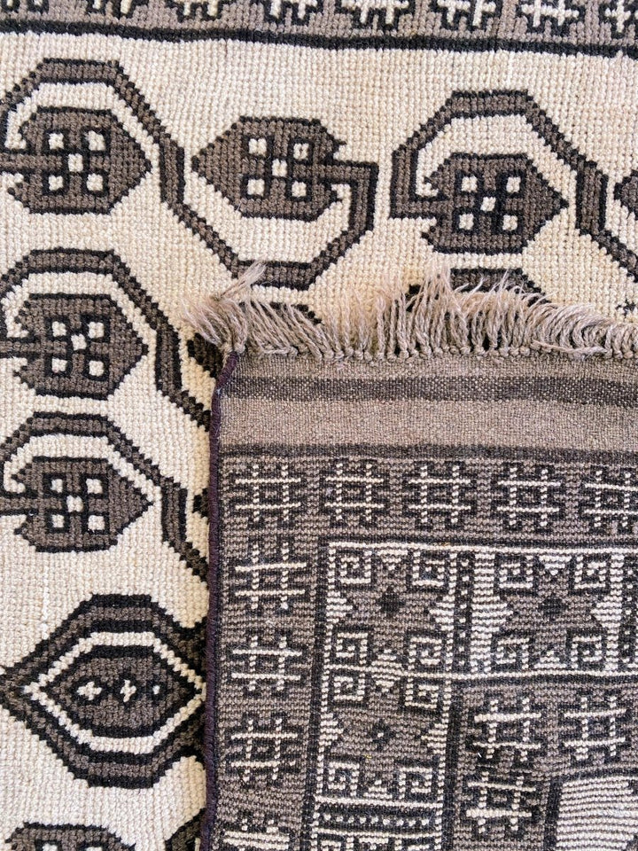 Natural Trellis Afghani Rug - Size: 8.9 x 5.3 - Imam Carpets Online Store