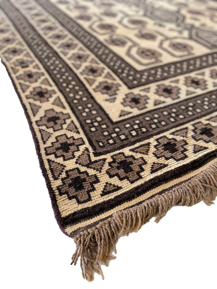 Natural Trellis Afghani Rug - Size: 9.11 x 5.11 - Imam Carpets Online Store