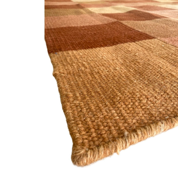 Neutral Checkers Rug - Size: 6.6 x 5.8 - Imam Carpets - Online Shop