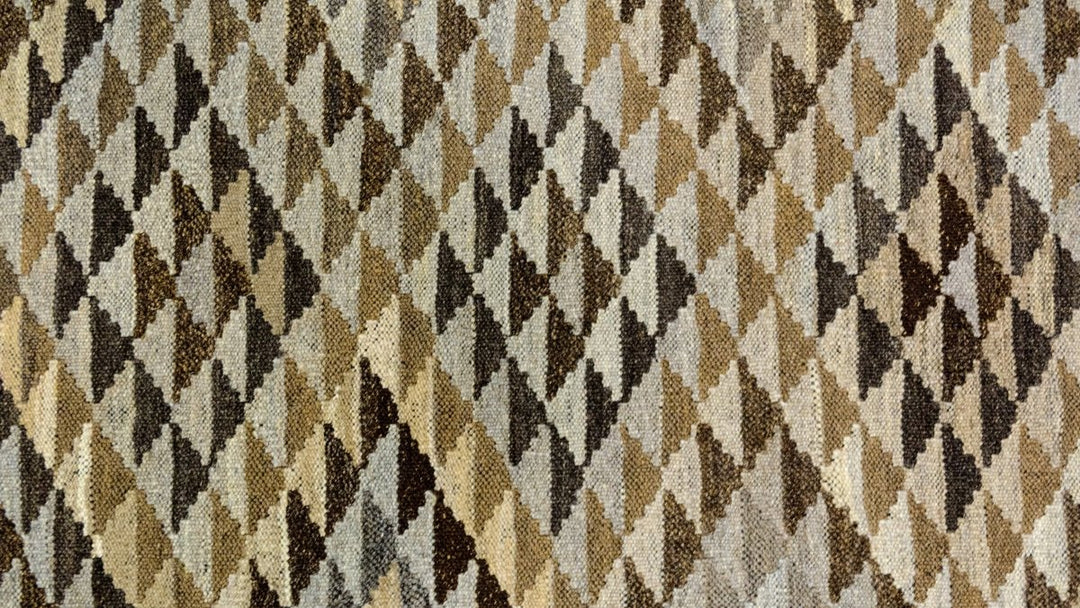Nuetral Bohemian Kilim - Size: 4.8 x 3.2 - Imam Carpets - Online Shop