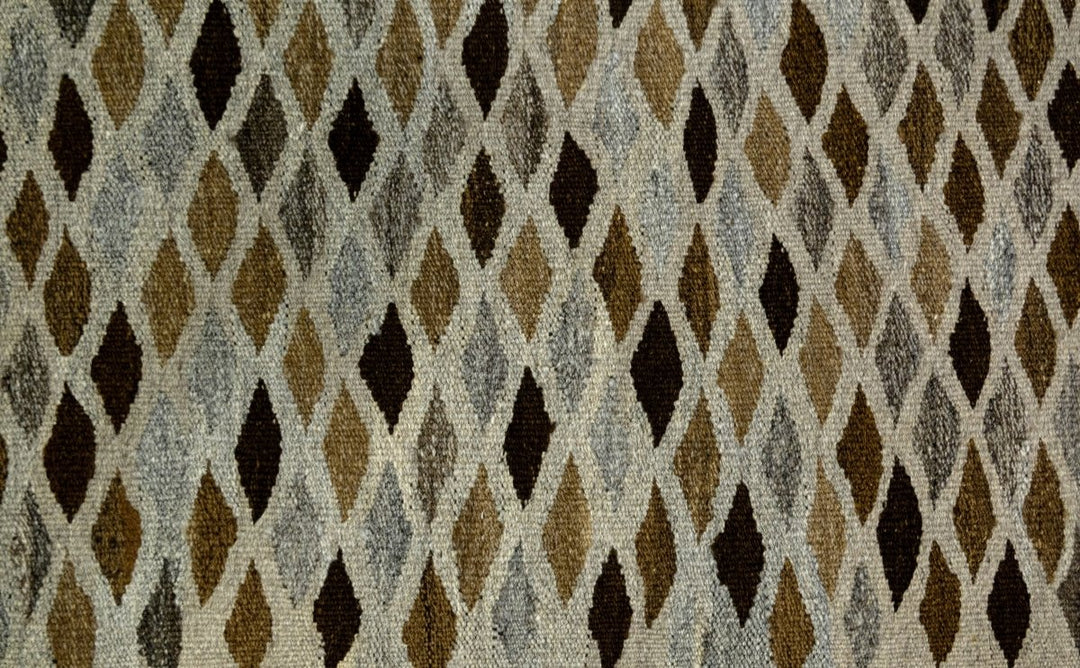 Nuetral Bohemian Kilim - Size: 5.1 x 3.4 - Imam Carpets - Online Shop