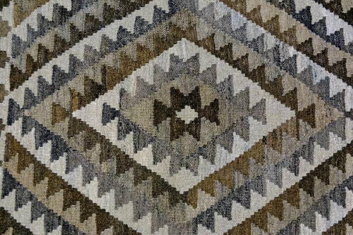 Nuetral Bohemian Kilim - Size: 5.4 x 3.5 - Imam Carpets - Online Shop