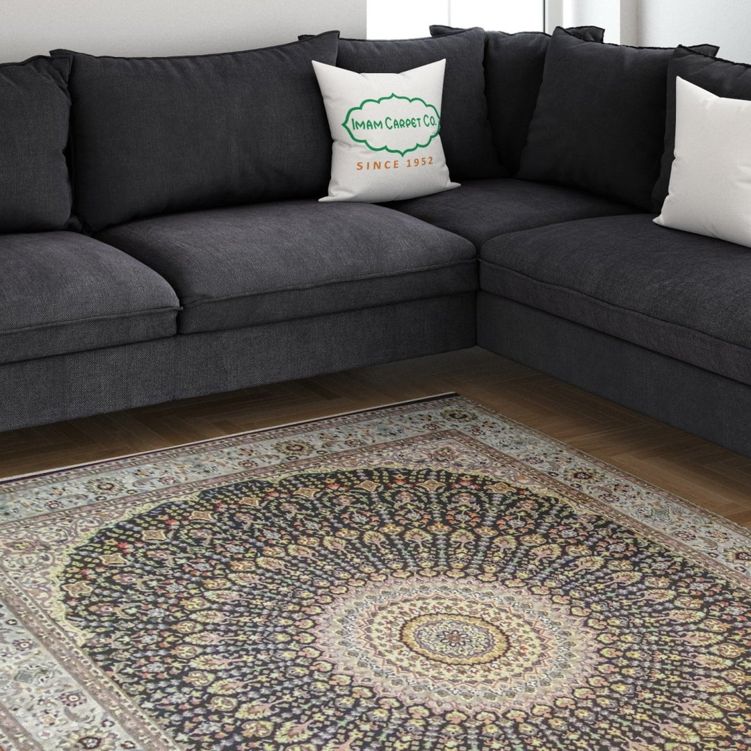 Pakistani - 10.2 x 8.2 - Persian Design Double Knot Carpet - Imam Carpets - Online Shop