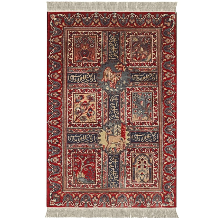 Pakistani - 3 x 2 - Persian Design Double Knot Carpet - Imam Carpets - Online Shop