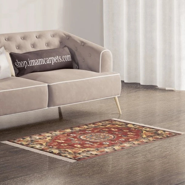 Pakistani - 3 x 2 - Persian Design Single Knot Carpet - Imam Carpets - Online Shop