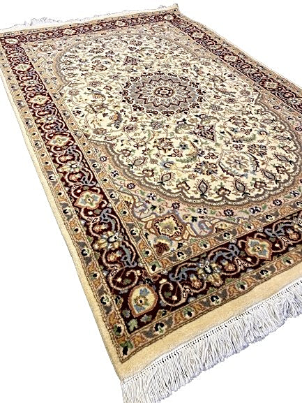 Pakistani - 6.1 x 4.1- Persian Design Double Knot Carpet - Imam Carpets - Online Shop