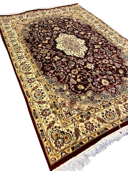 Pakistani - 6.1 x 4.1- Persian Design Double Knot Carpet - Imam Carpets - Online Shop