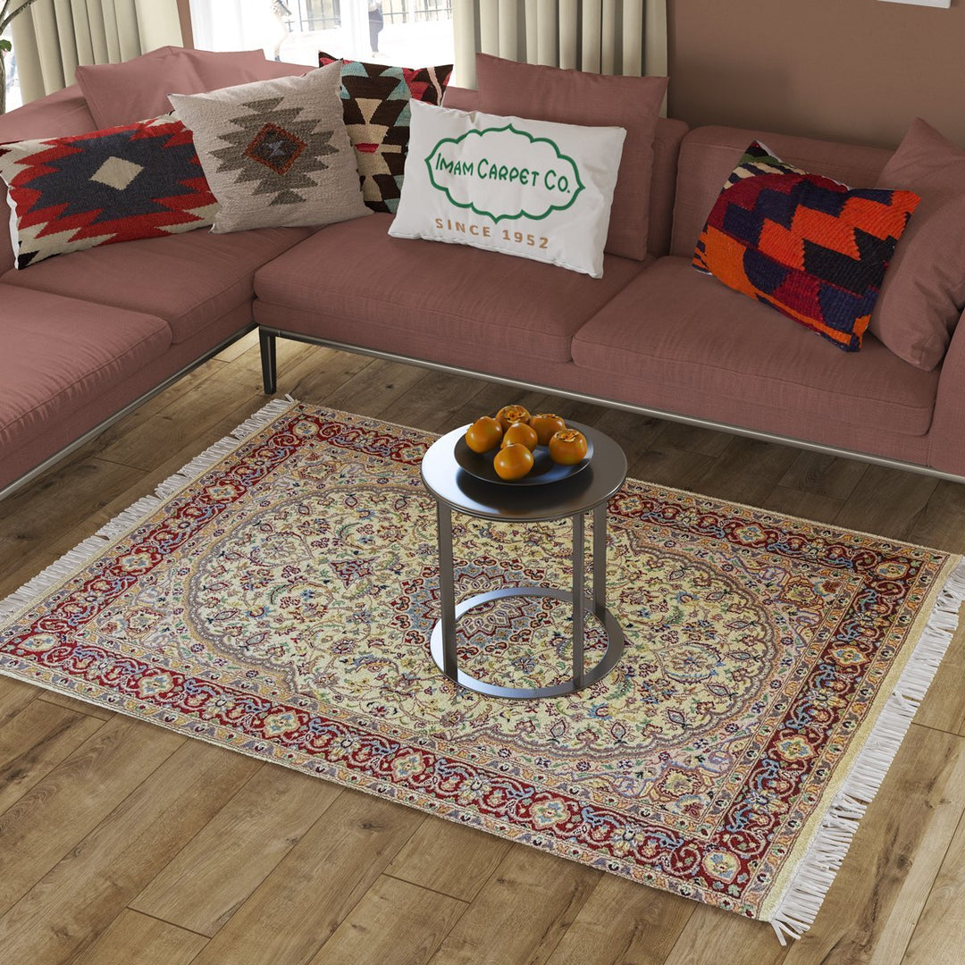 Pakistani - 6.1 x 4.1- Persian Design Double Knot Carpet - Imam Carpets - Online Shop