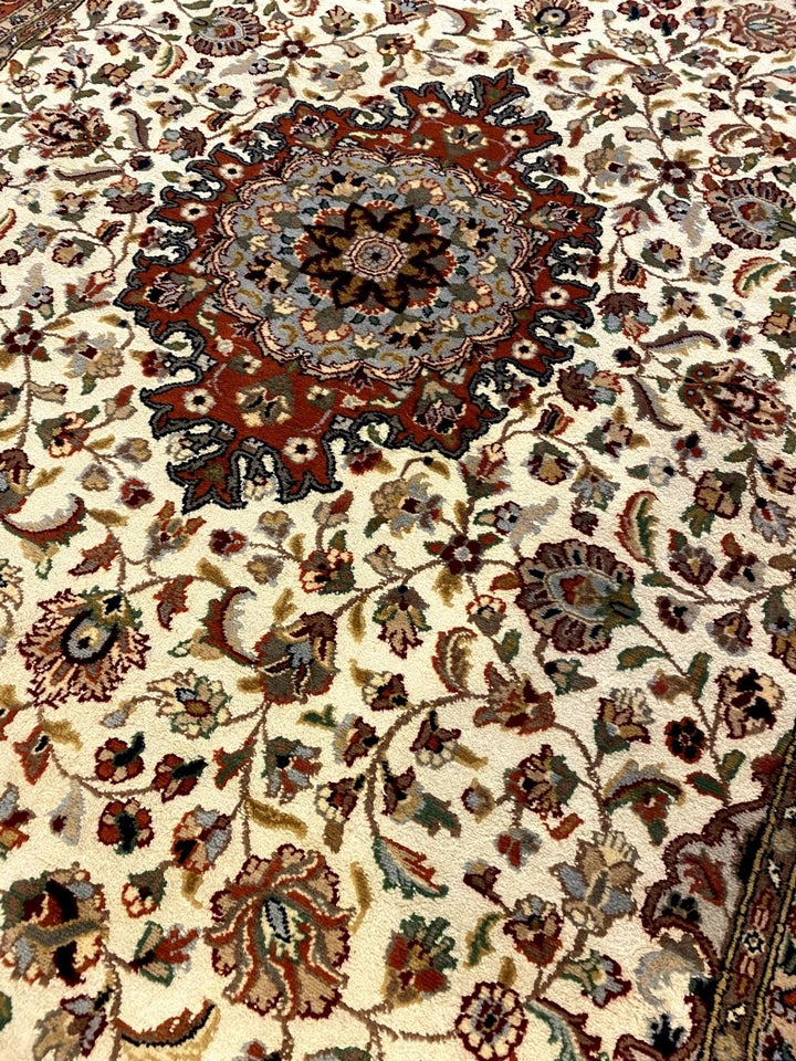 Pakistani - 7.11 x 4.11- Persian Design Double Knot Carpet - Imam Carpets - Online Shop