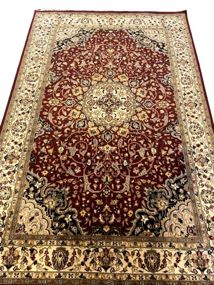 Pakistani - 9.3 x 6 - Persian Design Double Knot Carpet - Imam Carpets - Online Shop