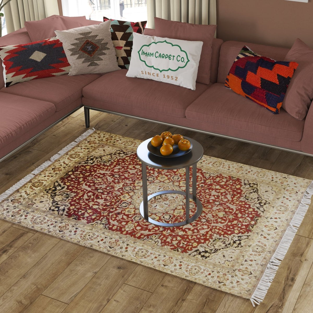 Pakistani - 9.3 x 6 - Persian Design Double Knot Carpet - Imam Carpets - Online Shop